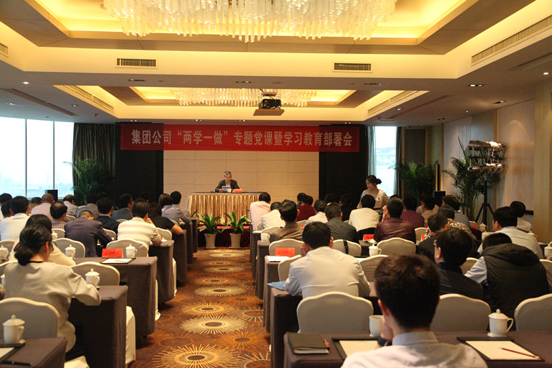 集團公司黨委召開“兩學(xué)一做”專題黨課暨學(xué)習(xí)教育部署會
