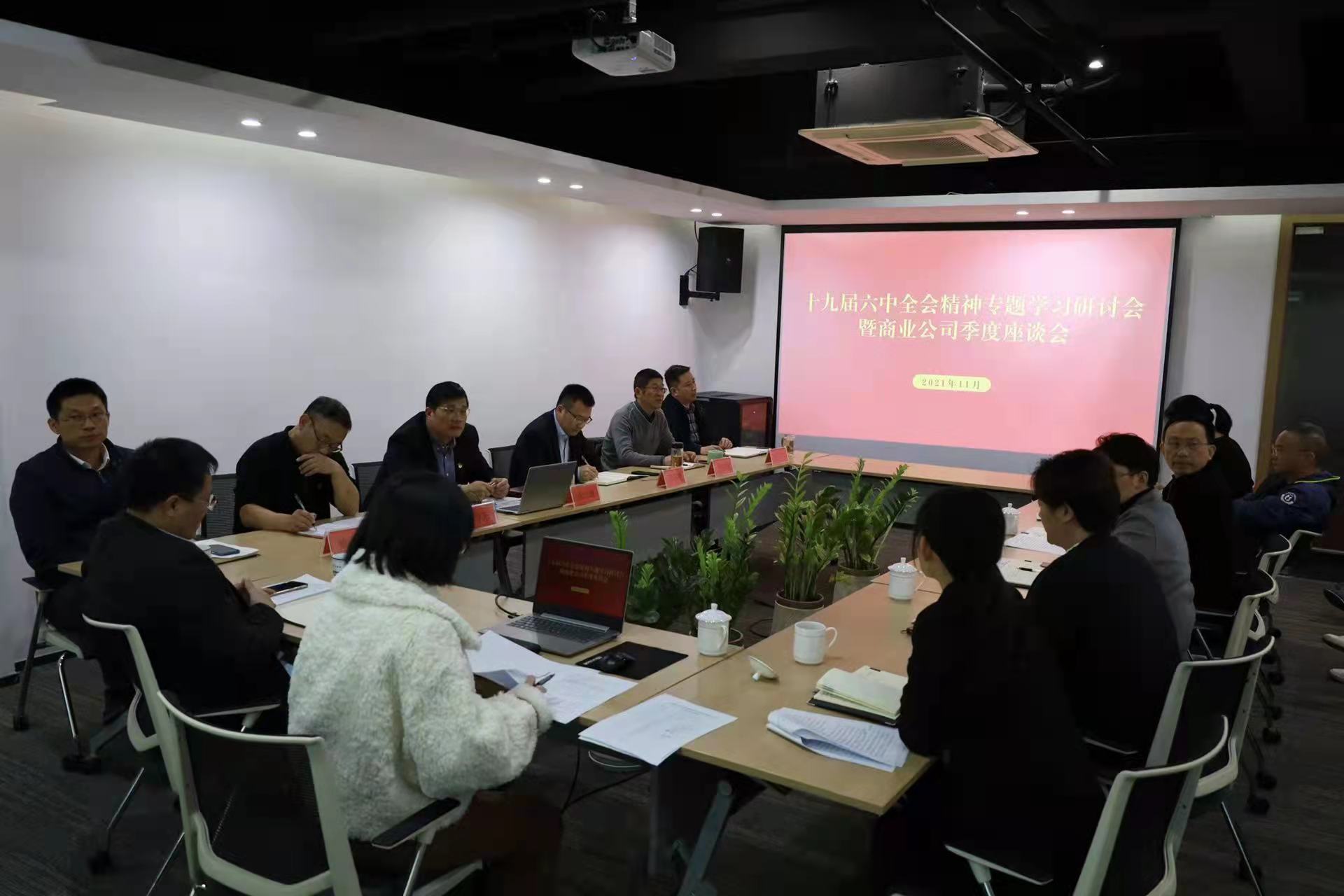 商業(yè)公司召開(kāi)十九屆六中全會(huì)精神專題學(xué)習(xí)研討會(huì)暨季度座談會(huì)